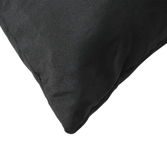 Close-up of Pallet Cushions 3 pcs Oxford Fabric in black, showcasing durable, water-resistant Oxford fabric.