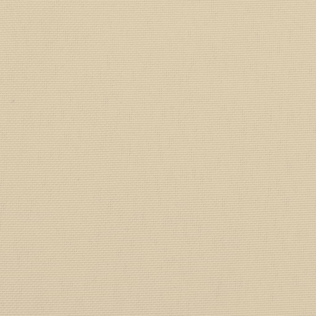 Beige Oxford fabric texture used for outdoor furniture and patio cushions.