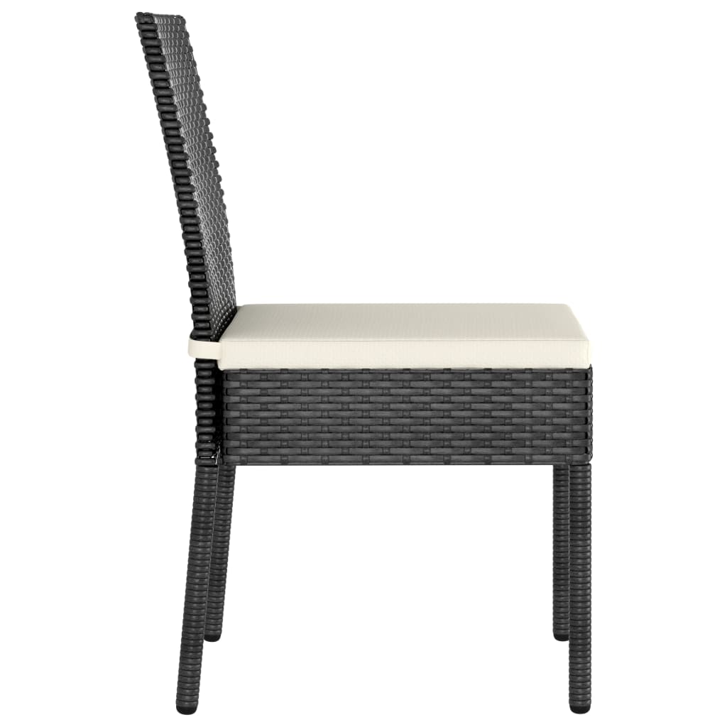 Garden Dining Chairs 4 pcs Poly Rattan , Furniture -> Outdoor Furniture -> Outdoor Seating -> Outdoor Chairs , black,Chairs -,Durable,Furniture -,Home & Garden -,new-305021,Outdoor Chairs,Outdoor Furniture -,Outdoor Seating -,poly rattan,set of 4