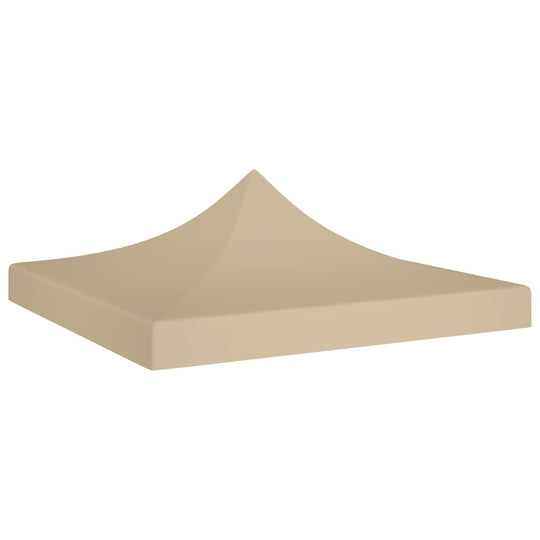 Beige party tent roof 2x2 m, durable UV-resistant cover for outdoor use, perfect for pop-up tents and garden events.