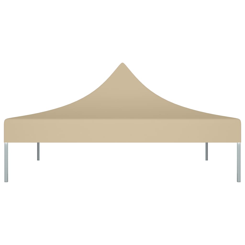 Beige 2x2 m party tent roof, UV-resistant oxford fabric, perfect for outdoor events and gatherings.