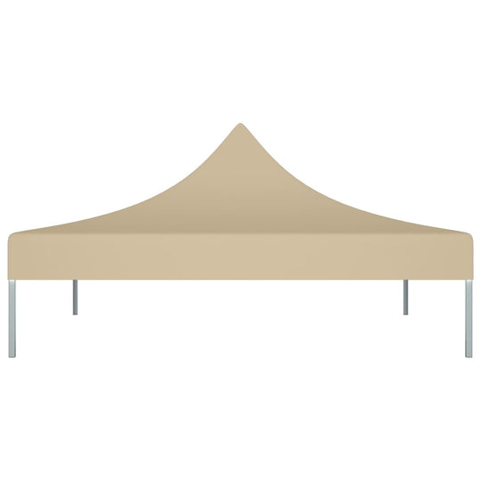 Beige 2x2 m party tent roof, UV-resistant oxford fabric, perfect for outdoor events and gatherings.