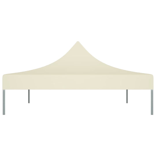 Cream 4.5x3 m party tent roof, UV-resistant, perfect for outdoor gatherings and events.