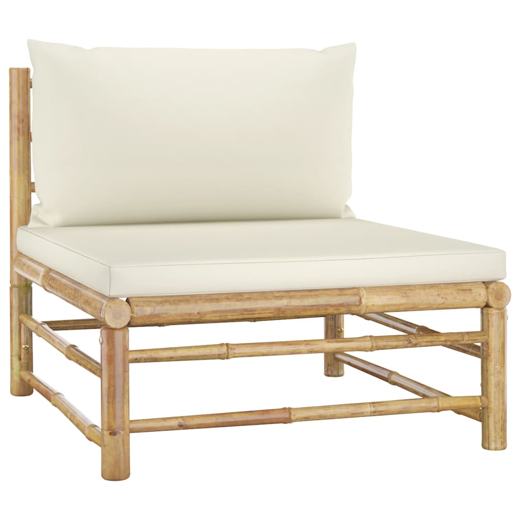 9 Piece Garden Lounge Set with Cream Cushions Bamboo , Furniture -> Outdoor Furniture -> Outdoor Furniture Sets , Durable,eligant,Furniture -,Home & Garden -,Modern Design,new-305021,Outdoor Furniture -,Outdoor Furniture Sets,Wooden Furniture