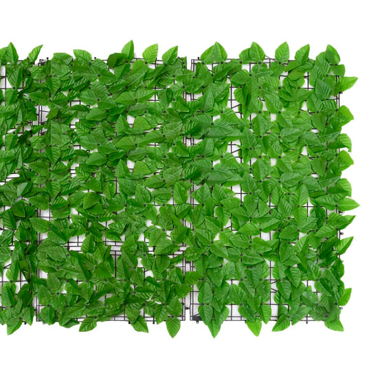 Balcony screen with vibrant green leaves for outdoor privacy and decoration, perfect for gardens and patios.