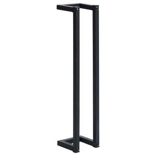Towel Rack 12.5x12.5x60 cm Iron in black, sturdy metal design for bathroom organization.