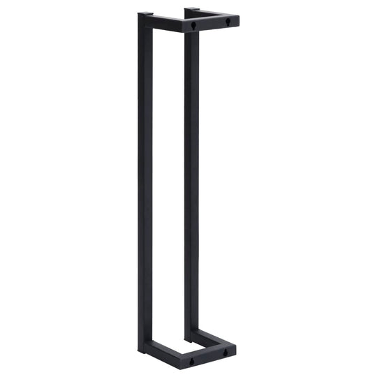 Towel Rack  12.5x12.5x60 cm Iron features a sturdy black iron frame for towels, perfect for keeping bathrooms organized.