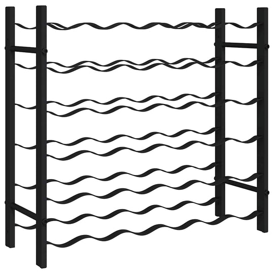 Wine Rack for 36 Bottles  Iron, sturdy and stylish wine holder for home decor, accommodates 36 bottles.