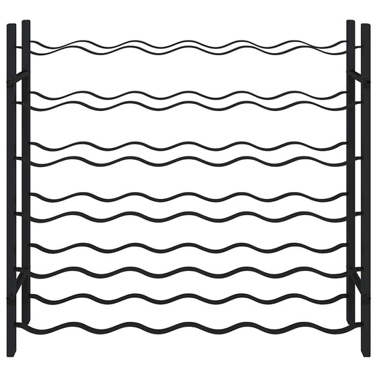 Wine Rack for 36 Bottles  Iron, sturdy and stylish iron wine holder for home decor.