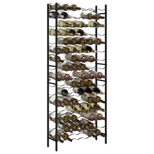 Wine Rack for 96 Bottles Iron showcasing a sturdy design holding multiple wine bottles in an elegant arrangement.
