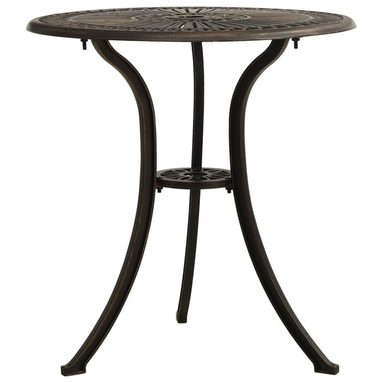 Garden Table Bronze 62x62x65 cm Cast Aluminium , Tables , Durable,eligant,Furniture -,garden decor,Home & Garden -,metal,Modern Design,new-305021,Outdoor Furniture -,Outdoor Tables