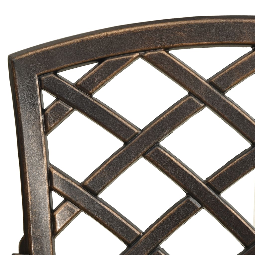 3 Piece Bistro Set Cast Aluminium Bronze , Furniture -> Outdoor Furniture -> Outdoor Furniture Sets , Durable,eligant,Furniture -,Home & Garden -,metal,Modern Design,new-305021,Outdoor Furniture -,Outdoor Furniture Sets,set of 3