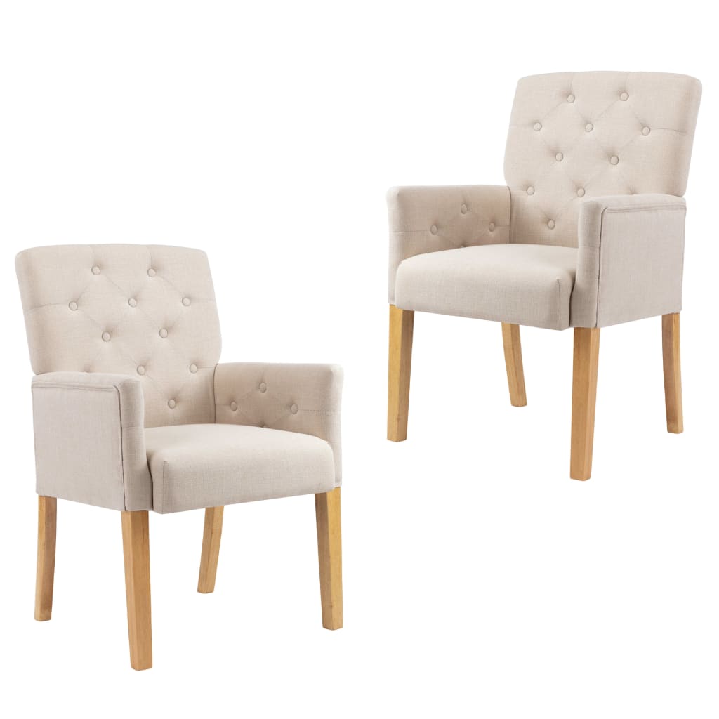 Dining Chairs with Armrests 2 pcs Fabric , Furniture -> Chairs -> Kitchen & Dining Room Chairs , Chairs -,Durable,eligant,Furniture -,Home & Garden -,Kitchen & Dining Room Chairs,Modern Design,new-305021