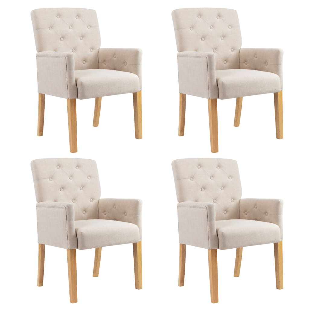 Dining Chairs with Armrests 4 pcs Fabric , Furniture -> Chairs -> Kitchen & Dining Room Chairs , Chairs -,Comfortable,dining room,fabric,Furniture -,Kitchen & Dining -,Kitchen & Dining Room Chairs,Modern Design,new-305021,set of 4