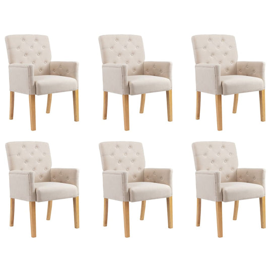 Dining Chairs with Armrests 6 pcs Fabric , Furniture -> Chairs -> Kitchen & Dining Room Chairs , Chairs -,Durable,eligant,Furniture -,Home & Garden -,Kitchen & Dining Room Chairs,Modern Design,new-305021