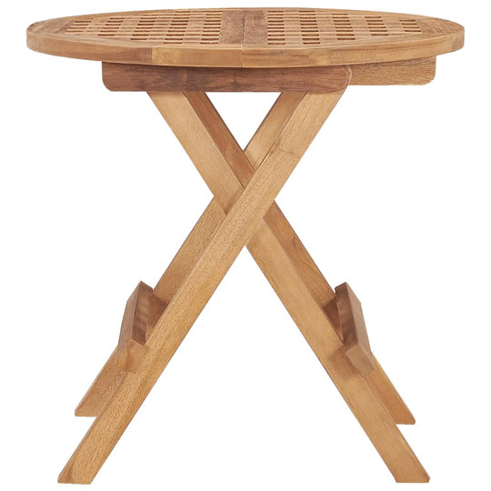 Folding garden table made from solid teak wood, perfect for outdoor furniture and stylish dining areas.