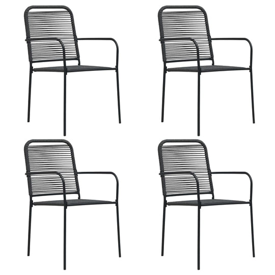 5 Piece Garden Dining Set Cotton Rope and Steel , Furniture -> Outdoor Furniture -> Outdoor Furniture Sets , Durable,eligant,Furniture -,Home & Garden -,Modern Design,new-305021,Outdoor Furniture -,Outdoor Furniture Sets