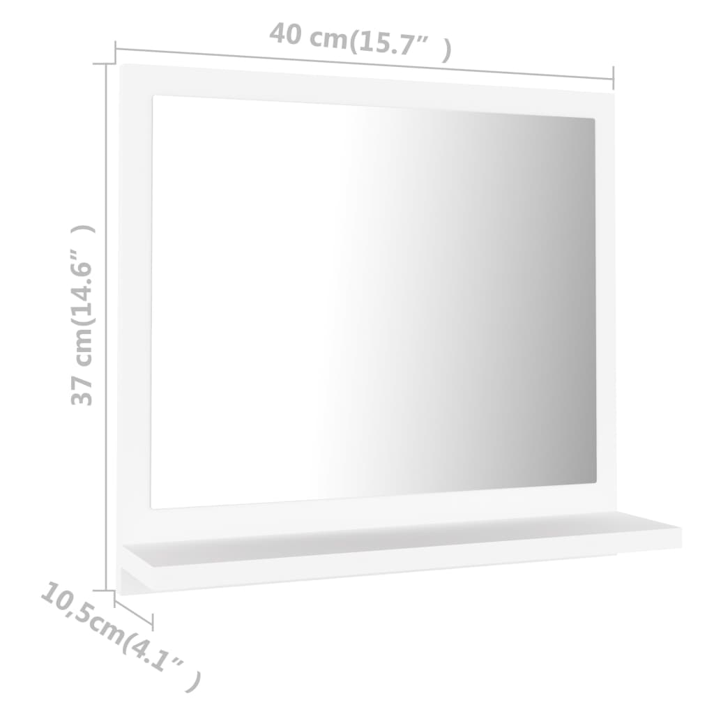 Bathroom Mirror 60x10.5x37 cm Engineered Wood , Bathroom mirror , Bathroom Vanity Units,Cabinets & Storage -,Frameless,Furniture -,Home Decor,Interior Design,Modern Design,new-305021,Vanity Units -,Wall-mounted