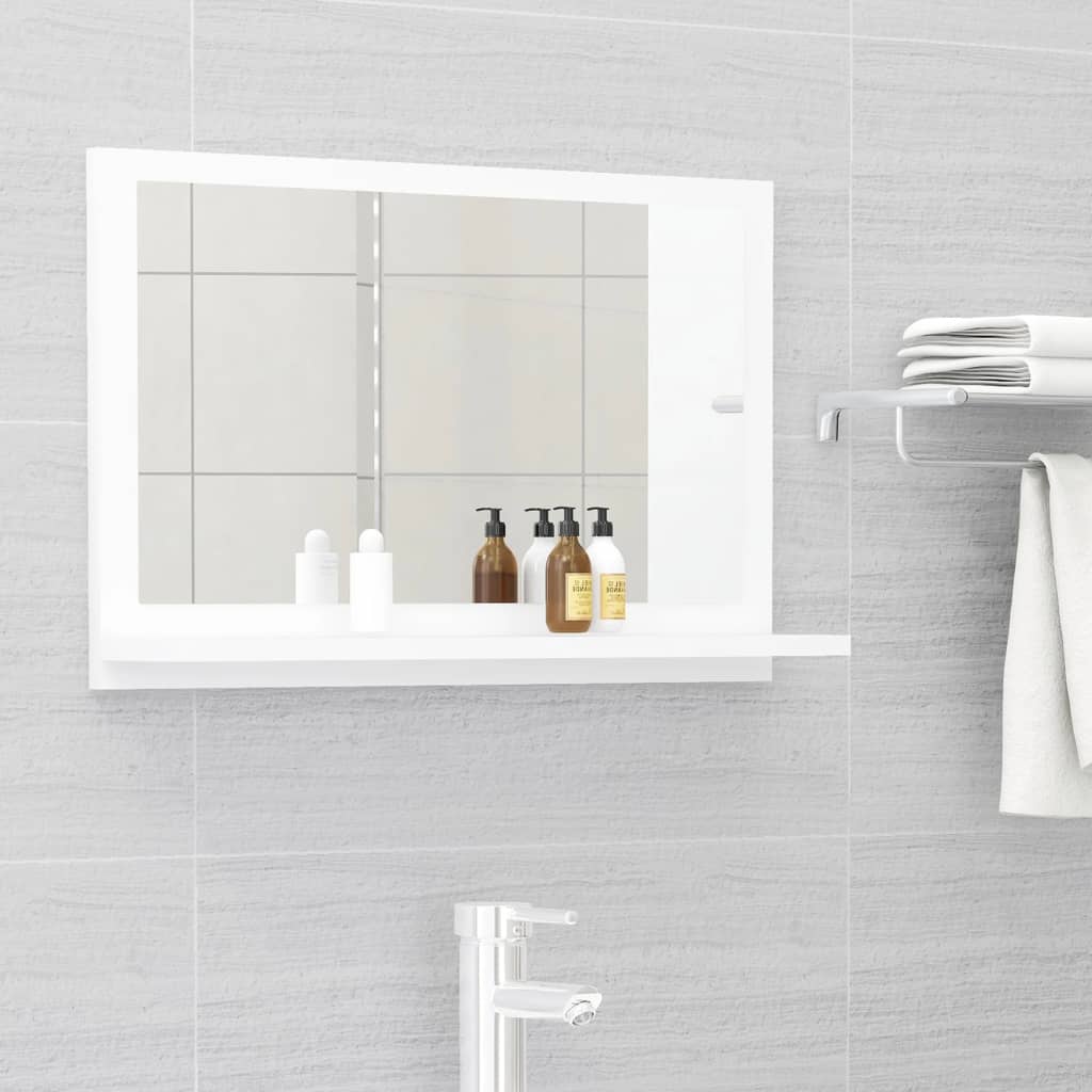 Bathroom Mirror 60x10.5x37 cm Engineered Wood , Bathroom mirror , Bathroom Vanity Units,Cabinets & Storage -,Frameless,Furniture -,Home Decor,Interior Design,Modern Design,new-305021,Vanity Units -,Wall-mounted