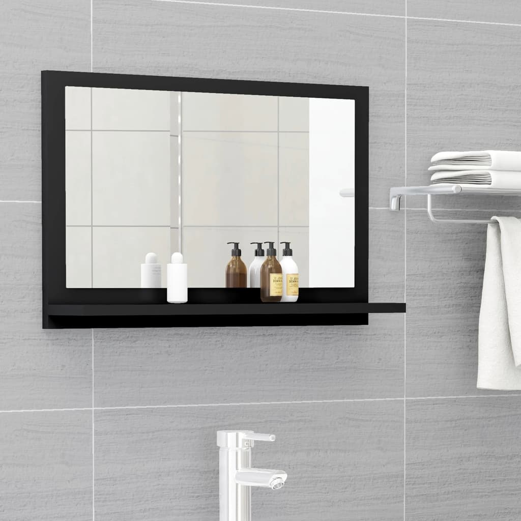 Bathroom Mirror 60x10.5x37 cm Engineered Wood , Bathroom mirror , Bathroom Vanity Units,Cabinets & Storage -,Frameless,Furniture -,Home Decor,Interior Design,Modern Design,new-305021,Vanity Units -,Wall-mounted