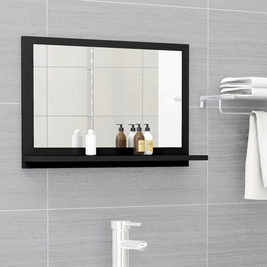 Bathroom Mirror 60x10.5x37 cm Engineered Wood , Bathroom mirror , Bathroom Vanity Units,Cabinets & Storage -,Frameless,Furniture -,Home Decor,Interior Design,Modern Design,new-305021,Vanity Units -,Wall-mounted