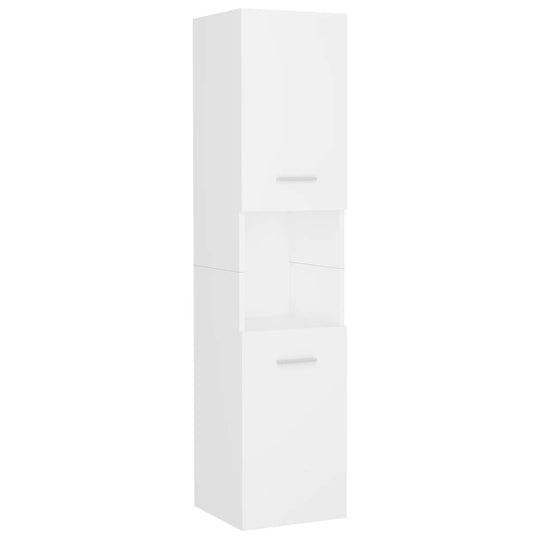 Bathroom Cabinet 30x30x130 cm Engineered Wood with sleek design and ample storage compartments.
