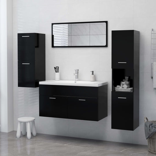 Bathroom Cabinet 30x30x130 cm Engineered Wood , Furniture -> Furniture Sets -> Bathroom Furniture Sets , Bathroom Furniture Sets,Cabinets & Storage -,eligant,Furniture -,Furniture Sets -,Modern Design,new-305021,Wooden Furniture