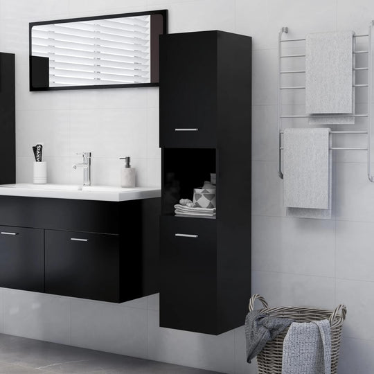 Bathroom Cabinet 30x30x130 cm Engineered Wood , Furniture -> Furniture Sets -> Bathroom Furniture Sets , Bathroom Furniture Sets,Cabinets & Storage -,eligant,Furniture -,Furniture Sets -,Modern Design,new-305021,Wooden Furniture