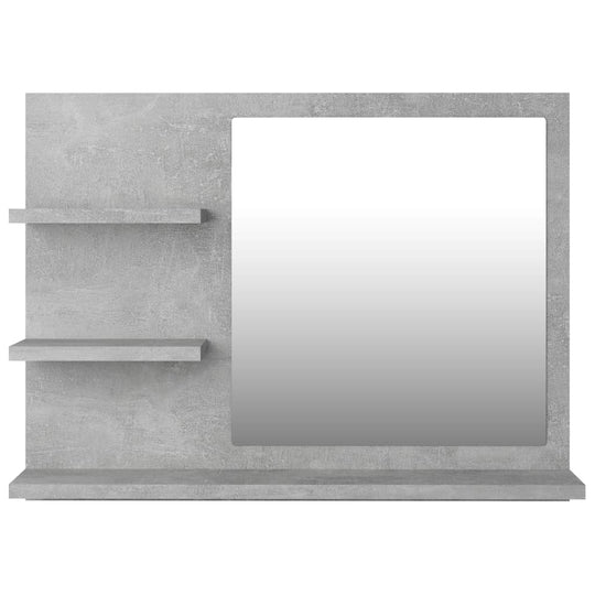 Bathroom Mirror 60x10.5x45 cm Engineered Wood , Home Decor , Bathroom Vanity Units,Cabinets & Storage -,Frameless,Furniture -,Home Decor,Home Renovation,Interior Design,Modern Design,new-305021,nterior Design,Vanity Units -