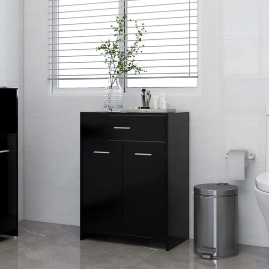 Bathroom Cabinet 60x33x80 cm Engineered Wood , Furniture -> Furniture Sets -> Bathroom Furniture Sets , Bathroom Furniture Sets,Cabinets & Storage -,eligant,Furniture -,Furniture Sets -,Home & Garden -,Modern Design,new-305021,Wooden Furniture