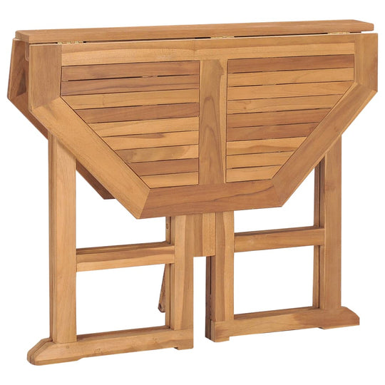 Folding teak wood outdoor dining table, perfect for patio furniture, garden set, and home garden furniture.