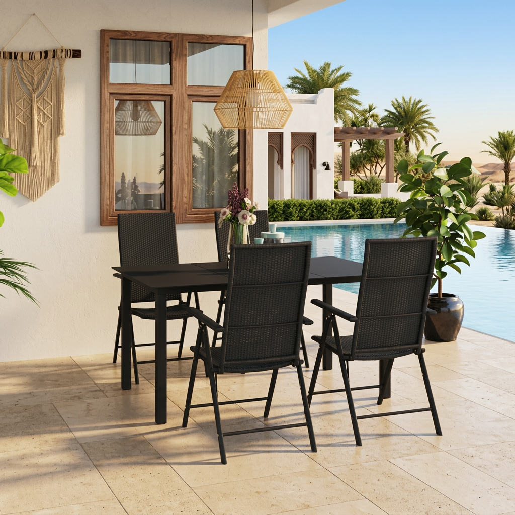  5 Piece Garden Dining Set , Furniture -> Outdoor Furniture -> Outdoor Furniture Sets , Durable,eligant,Furniture -,Home & Garden -,Modern Design,new-305021,Outdoor Furniture -,Outdoor Furniture Sets