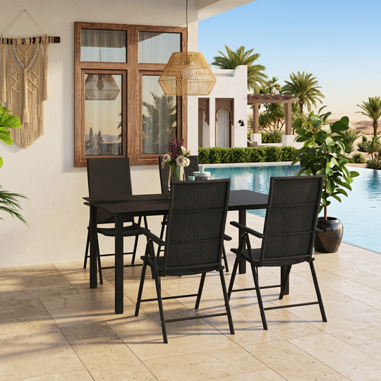  5 Piece Garden Dining Set , Furniture -> Outdoor Furniture -> Outdoor Furniture Sets , Durable,eligant,Furniture -,Home &amp; Garden -,Modern Design,new-305021,Outdoor Furniture -,Outdoor Furniture Sets