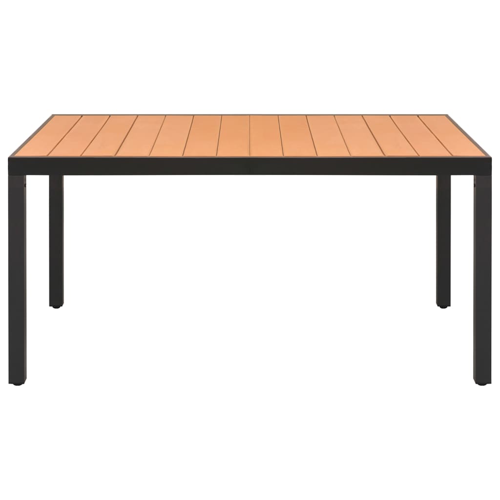 Garden Dining Set 7 Piece and Brown