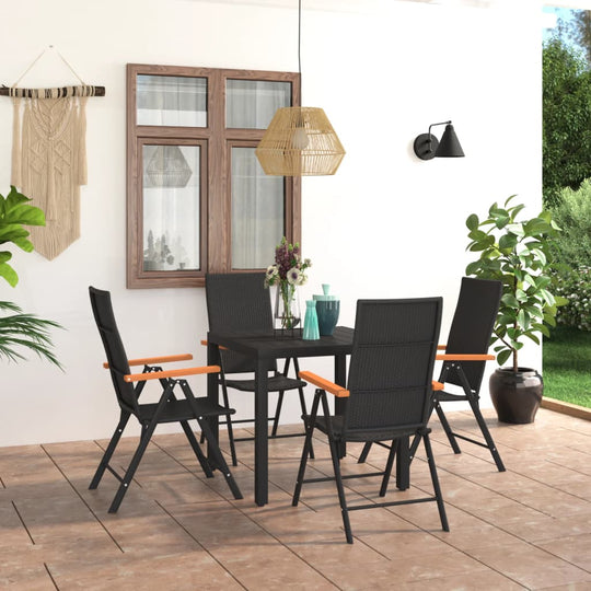 5 Piece Garden Dining Set and Brown , Furniture -> Outdoor Furniture -> Outdoor Furniture Sets , Durable,eligant,Furniture -,Home & Garden -,Modern Design,new-305021,Outdoor Furniture -,Outdoor Furniture Sets,Wooden Furniture