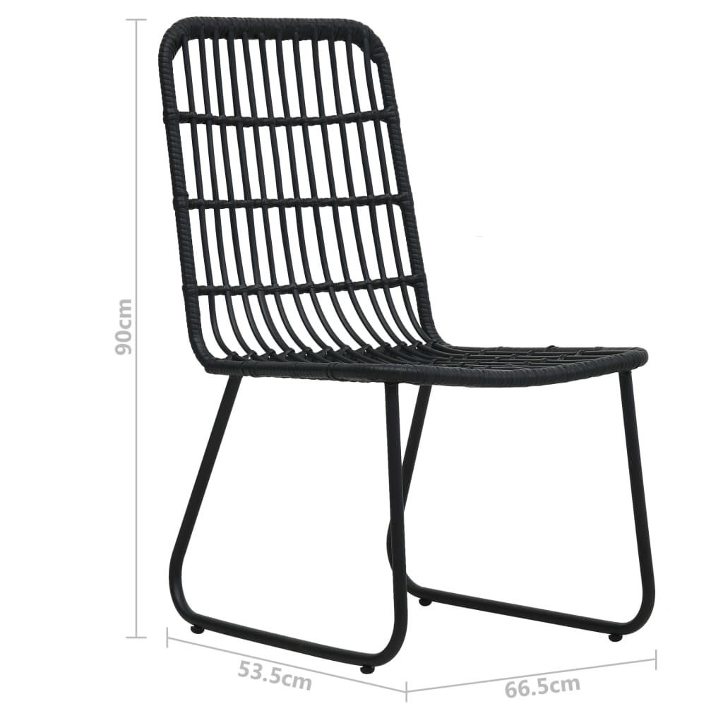 5 Piece Outdoor Dining Set Poly Rattan and Glass , Furniture -> Outdoor Furniture -> Outdoor Furniture Sets , black,Chairs -,Decor -,Durable,eligant,Furniture -,Home & Garden -,Home Decor,Modern Design,new-305021,Outdoor Furniture -,Outdoor Furniture Sets