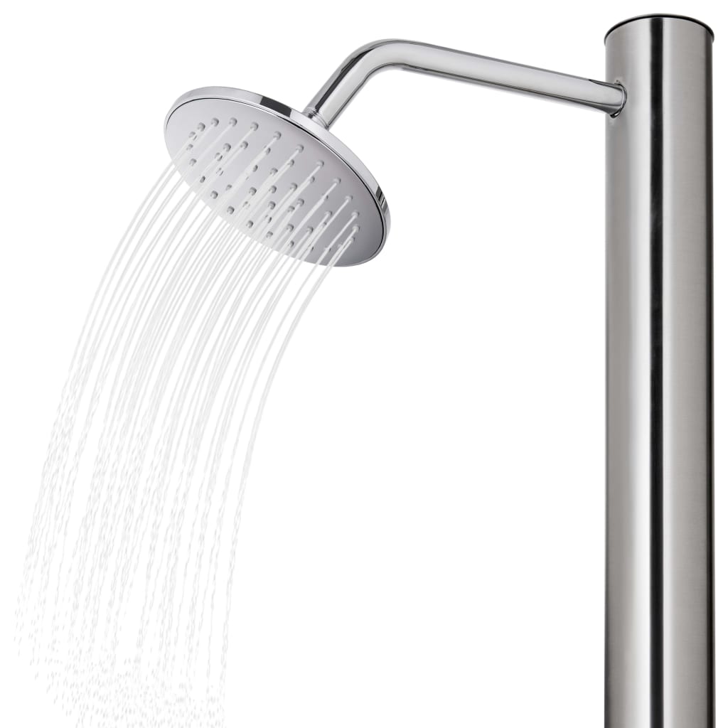 Garden Shower 215 cm Stainless Steel