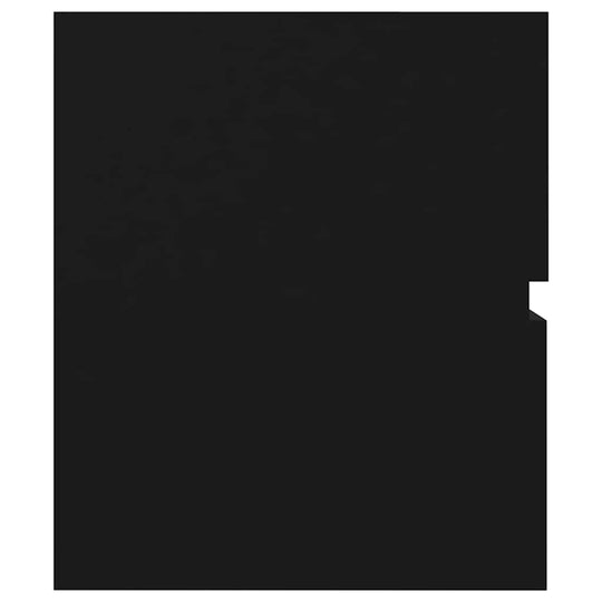 VidaXL 2 Piece Bathroom Furniture Set Black Engineered Wood