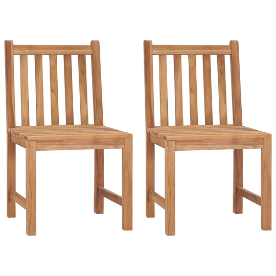 Garden Chairs 2 pcs with Cushions Solid Teak Wood , Furniture -> Outdoor Furniture -> Outdoor Seating -> Outdoor Chairs , Chairs -,Decor -,Durable,eligant,Furniture -,Home & Garden -,Home Decor,Modern Design,new-305021,Outdoor Chairs,Outdoor Furniture -,O