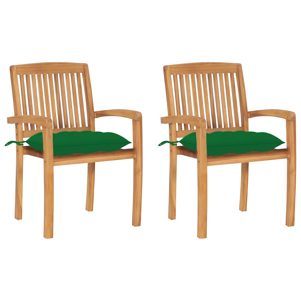 Garden Chairs 2 pcs with Cushions Solid Teak Wood , Outdoor Seating -> Outdoor Chairs , Chairs -,Decor -,Durable,eligant,Furniture -,Home & Garden -,Home Decor,Modern Design,new-305021,Outdoor Chairs,Outdoor Furniture -,Outdoor Furniture Sets,Outdoor Seat