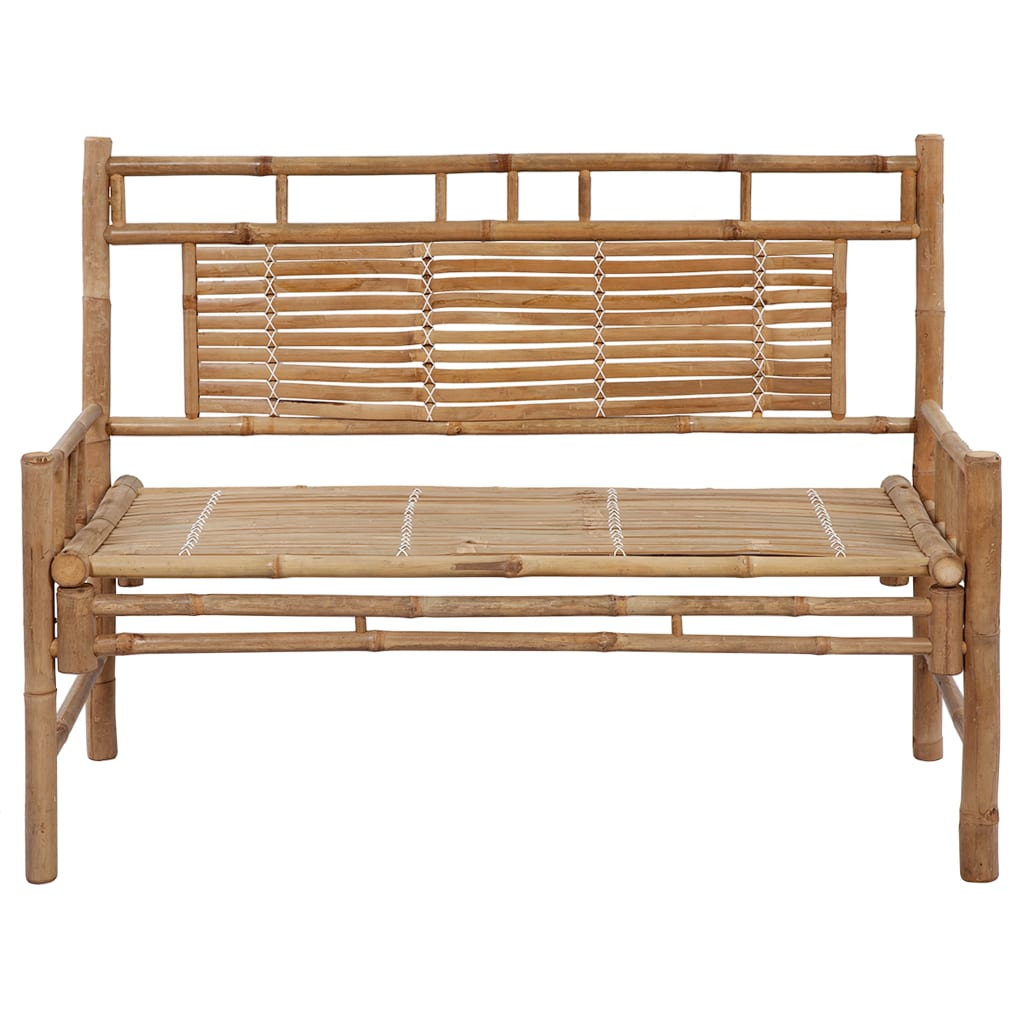 Garden Bench with Cushion 120 cm Bamboo , Furniture -> Outdoor Furniture -> Outdoor Seating -> Outdoor Benches , Chairs -,Decor -,Durable,eligant,Furniture -,Home & Garden -,Home Decor,Modern Design,new-305021,Outdoor Benches,Outdoor Chairs,Outdoor Furnit