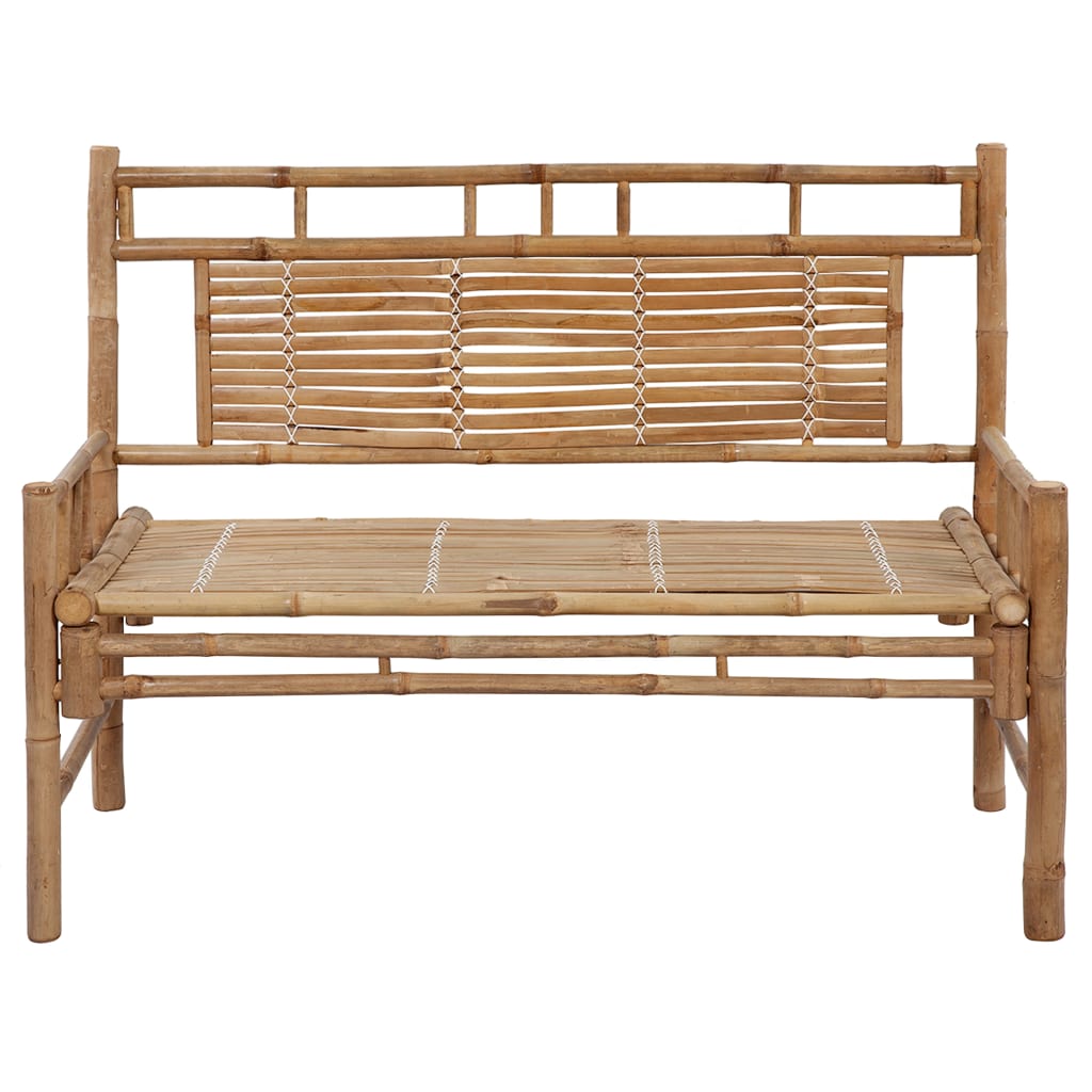 Garden Bench with Cushion 120 cm Bamboo , Furniture -> Outdoor Furniture -> Outdoor Seating -> Outdoor Benches , Durable,eligant,Furniture -,Home & Garden -,Modern Design,new-305021,Outdoor Benches,Outdoor Furniture -,Outdoor Seating -,Wooden Furniture