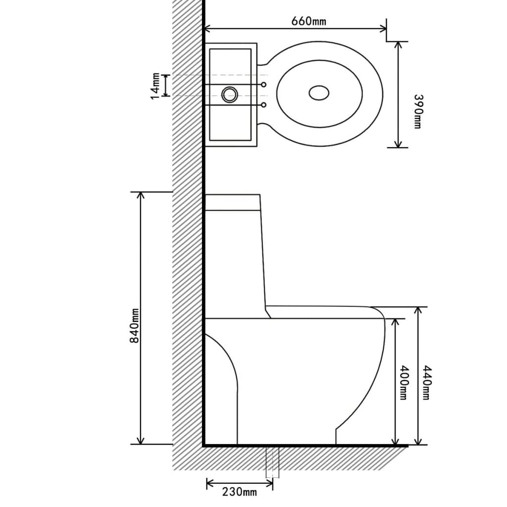 WC Ceramic Toilet Bathroom Round Toilet Bottom Water Flow , Hardware -> Plumbing -> Plumbing Fixtures -> Toilets & Bidets -> Toilets , Durable,eligant,Hardware -,Modern Design,new-305021,Plumbing -,Plumbing Fixtures -,Toilets,Toilets & Bidets -