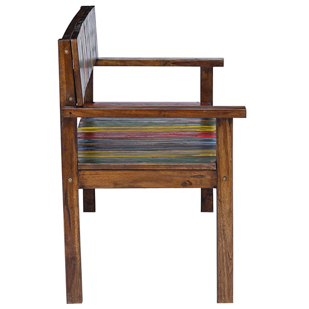 كراسي طعام 4 قطع من الخشب الصلب المعاد تدويره