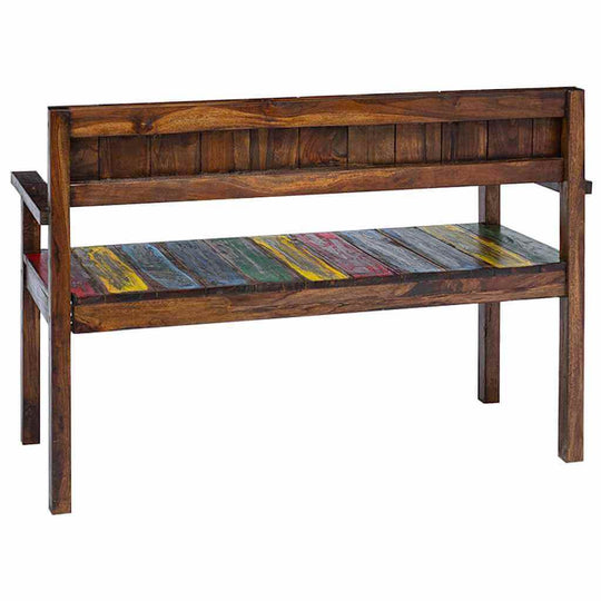 كراسي طعام 4 قطع من الخشب الصلب المعاد تدويره