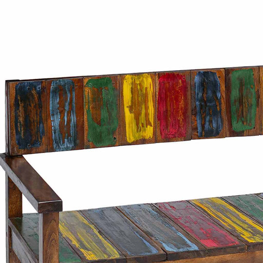 كراسي طعام 4 قطع من الخشب الصلب المعاد تدويره