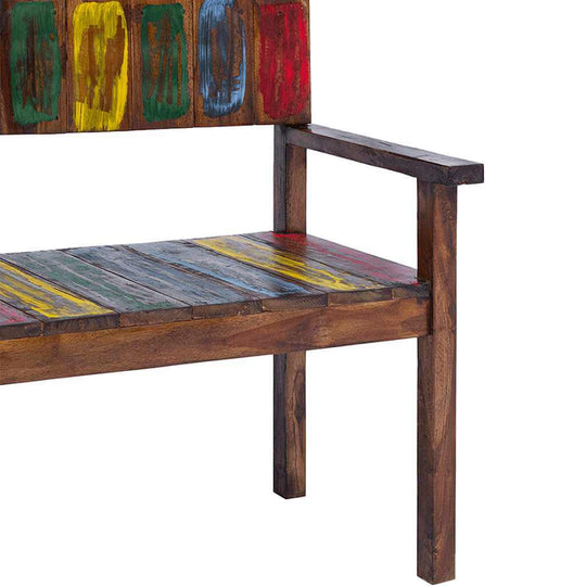 كراسي طعام 4 قطع من الخشب الصلب المعاد تدويره