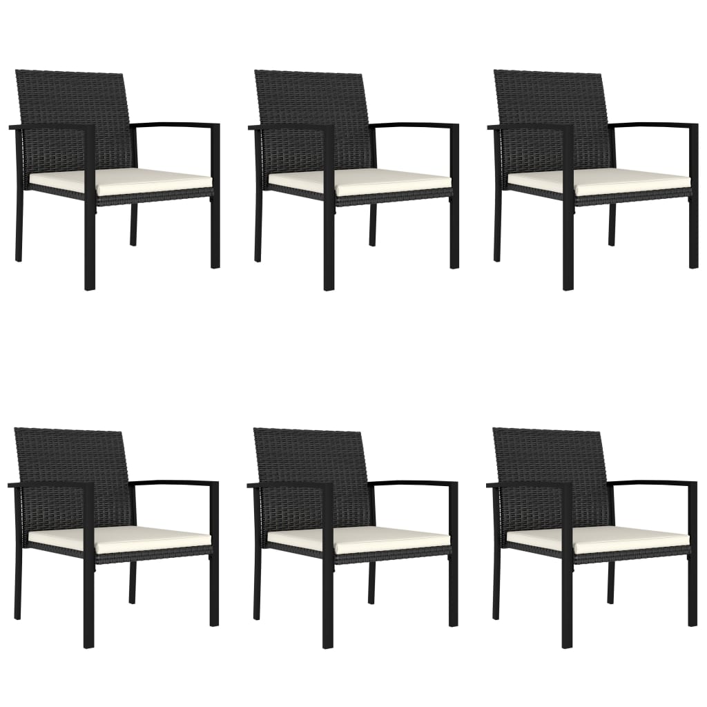 7 Piece Garden Dining Set Poly Rattan , Furniture -> Outdoor Furniture -> Outdoor Furniture Sets , black,Chairs -,Durable,Furniture -,Home & Garden -,Home Decor,Modern Design,new-305021,Outdoor Furniture -,Outdoor Furniture Sets,Outdoor Seating -,poly rat