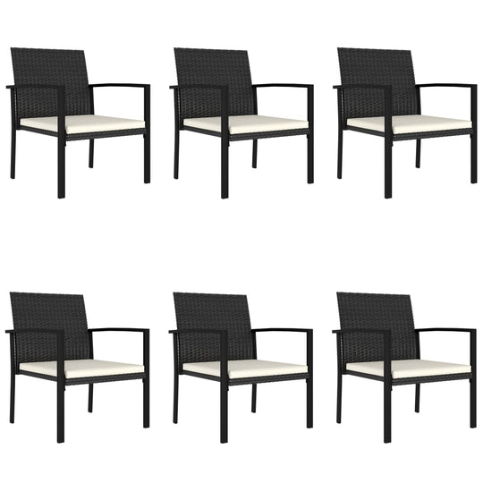 7 Piece Garden Dining Set Poly Rattan , Furniture -> Outdoor Furniture -> Outdoor Furniture Sets , black,Chairs -,Durable,Furniture -,Home & Garden -,Home Decor,Modern Design,new-305021,Outdoor Furniture -,Outdoor Furniture Sets,Outdoor Seating -,poly rat