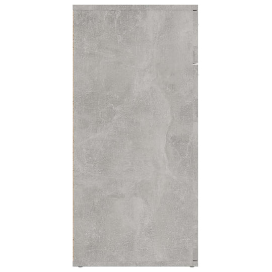 Sideboard Concrete  80x36x75 cm Engineered Wood - minimalistic gray design with a smooth surface.
